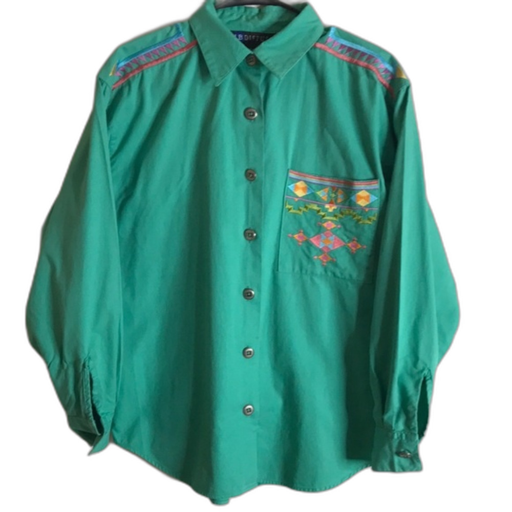 IB Diffusion 1992 vintage embroidered western bottom down top size 4